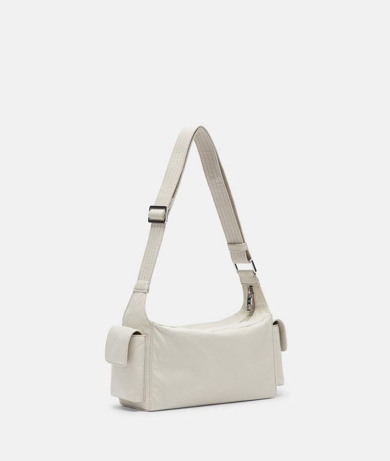 Liebeskind Herren Nylon Lila Crossbody S - Creme