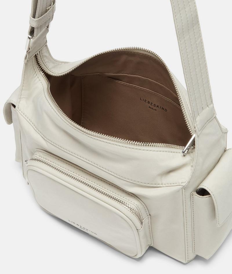 Liebeskind Herren Nylon Lila Crossbody S - Creme