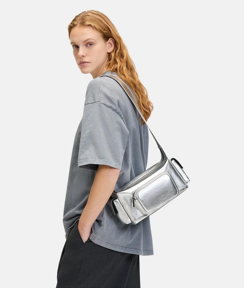 Liebeskind Herren Lila Crossbody S - Silber