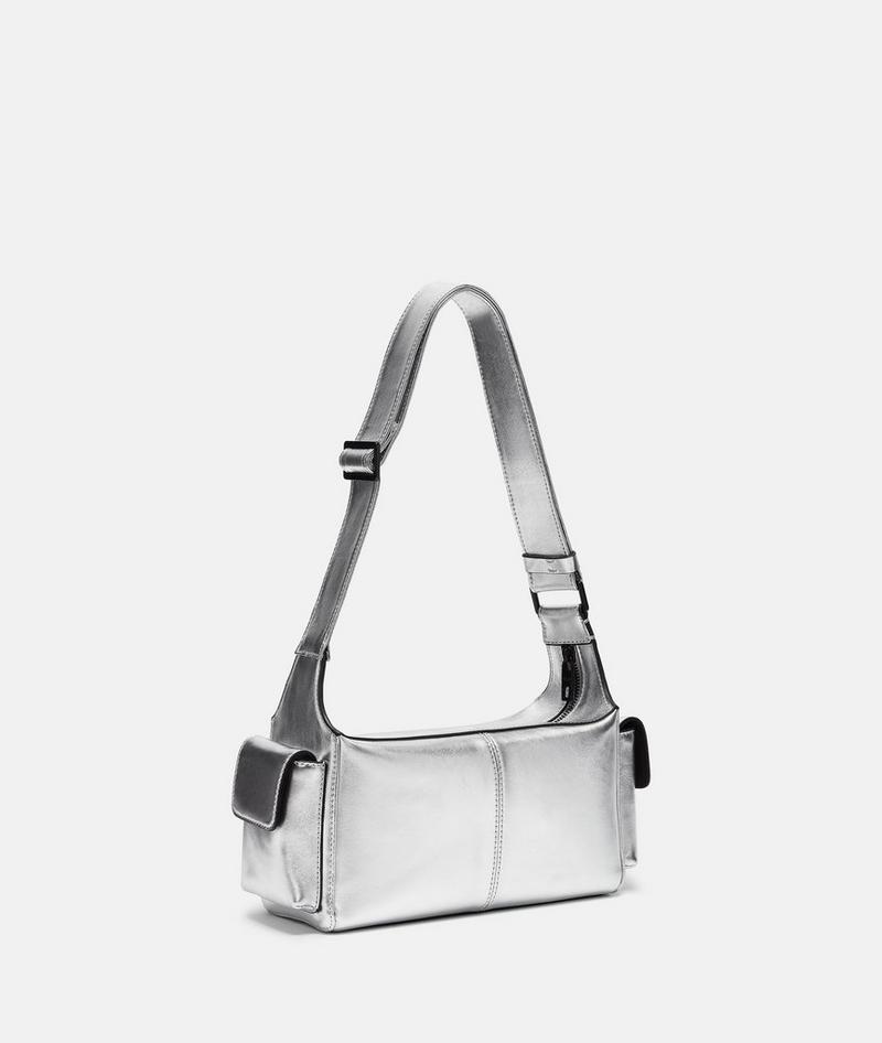 Liebeskind Herren Lila Crossbody S - Silber