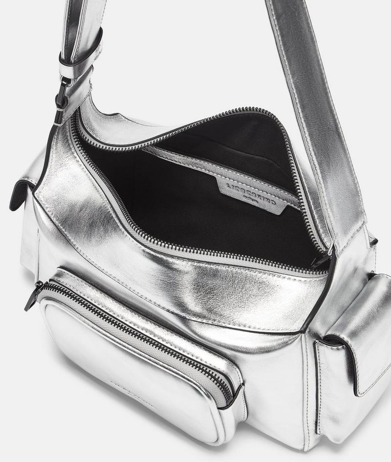 Liebeskind Herren Lila Crossbody S - Silber