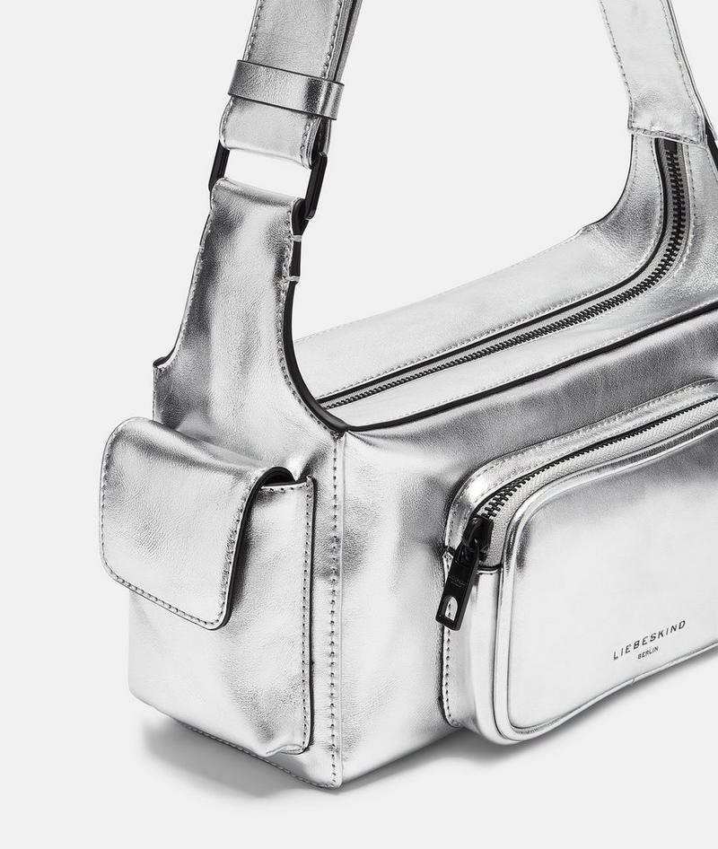 Liebeskind Herren Lila Crossbody S - Silber