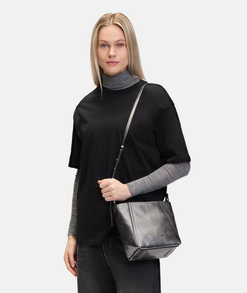 Liebeskind Herren Metallic Chudy Hobo S - Silber