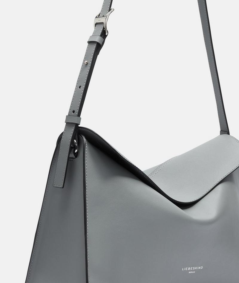 Liebeskind Herren Lora Crossbody M - Grau Meliert