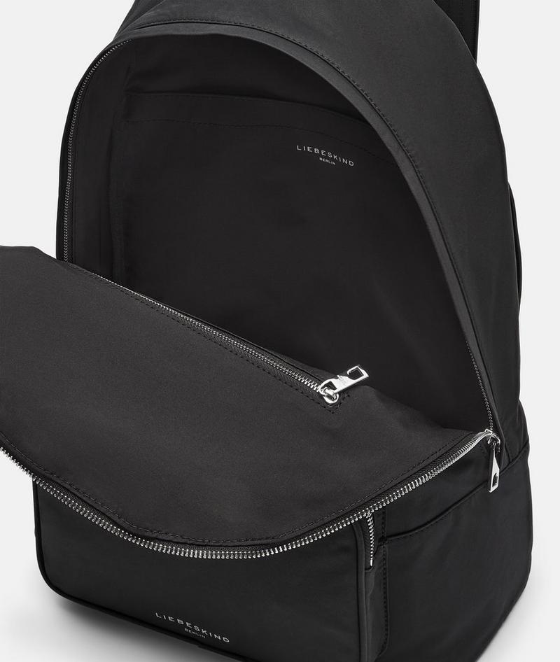 Liebeskind Herren Nylon Lila Backpack L - Schwarz