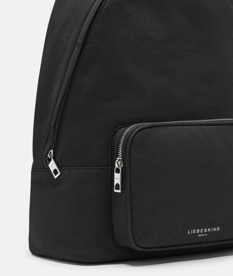Liebeskind Herren Nylon Lila Backpack L - Schwarz