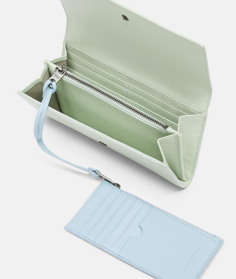 Liebeskind Herren Valentina Geldbörse L - Salbeigrün