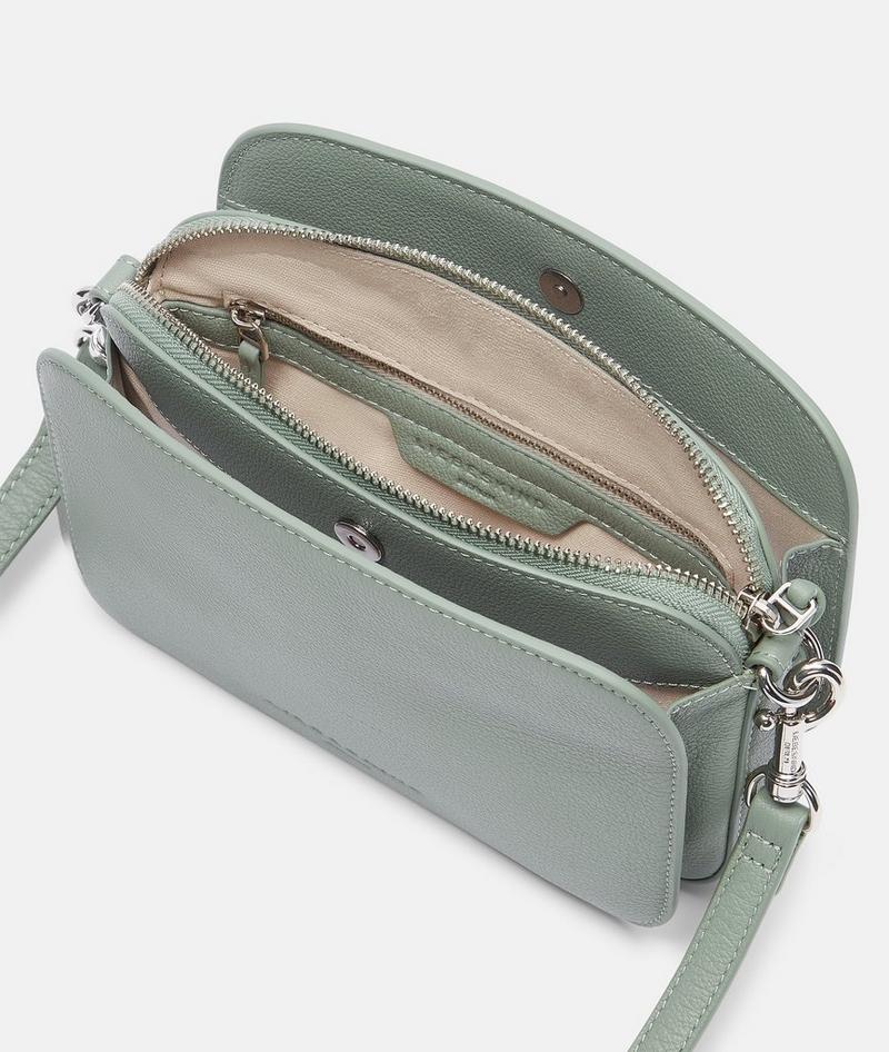 Liebeskind Herren Luka Crossbody S - Dunkles Salbeigrün