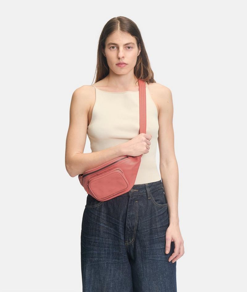 Liebeskind Herren Nylon Lila Belt-bag M - Koralle