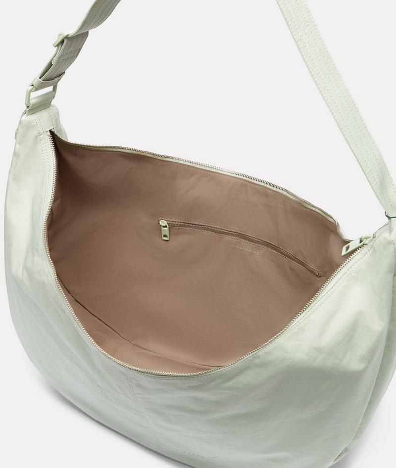 Liebeskind Herren Nylon Moon Hobo L - Salbeigrün