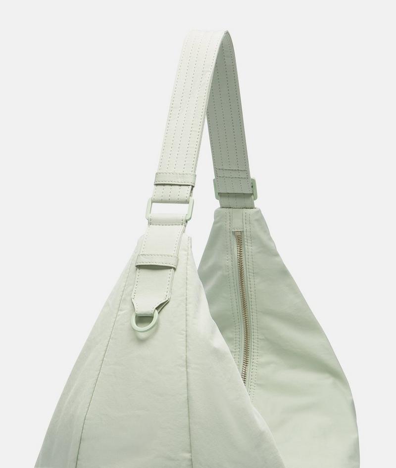 Liebeskind Herren Nylon Moon Hobo L - Salbeigrün