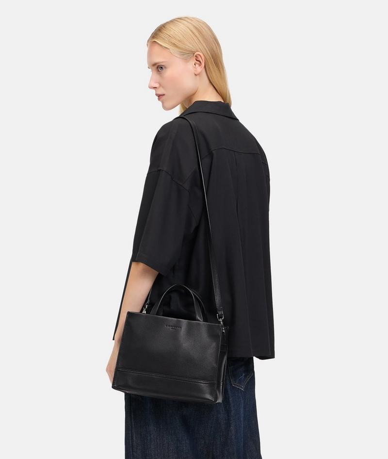 Liebeskind Herren Lou Satchel M - Schwarz