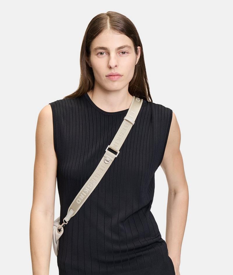 Liebeskind Herren Schultergurt Mit Logo - Creme