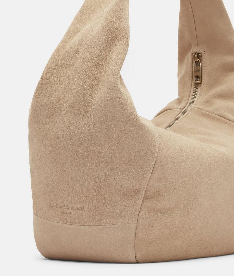 Liebeskind Herren Farrah Hobo M - Hellbraun