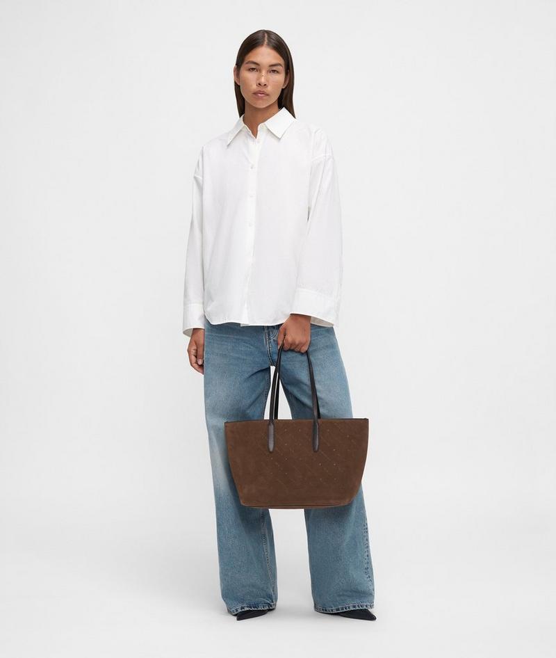 Liebeskind Herren Monogram Shopper M - Cognac