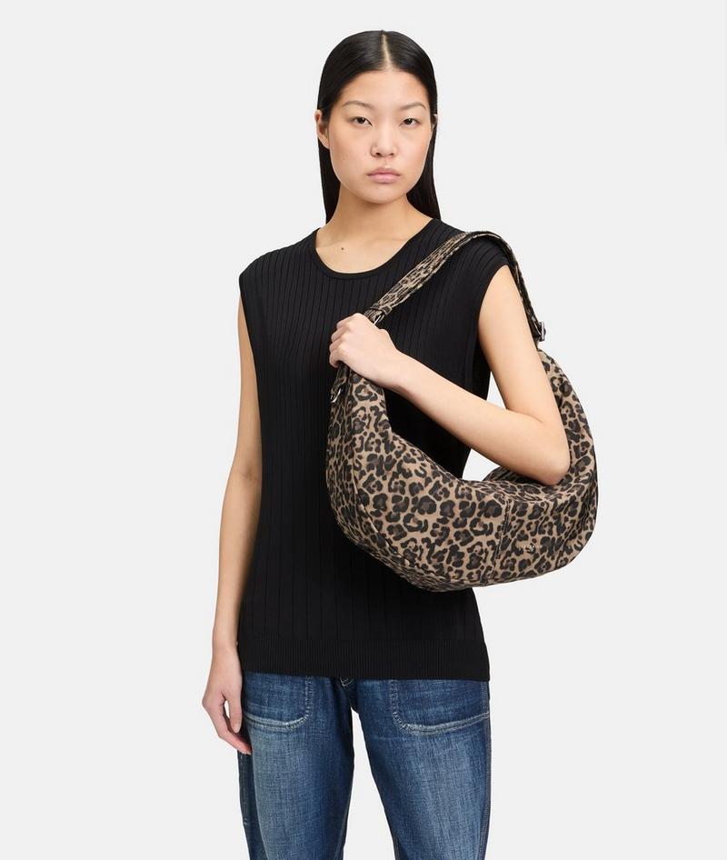 Liebeskind Herren Nylon Moon Hobo M - Sandfarben