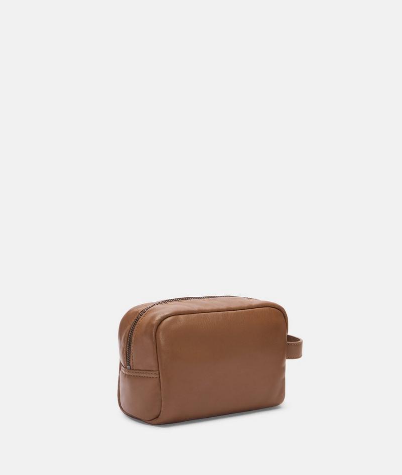 Liebeskind Herren Cosmetic Pouch S - Karamell