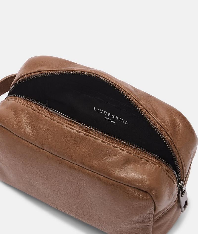 Liebeskind Herren Cosmetic Pouch S - Karamell