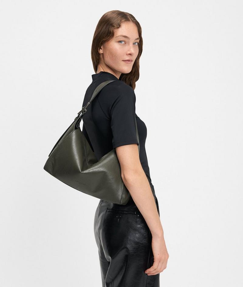 Liebeskind Herren Lou Hobo M - Olivgrün