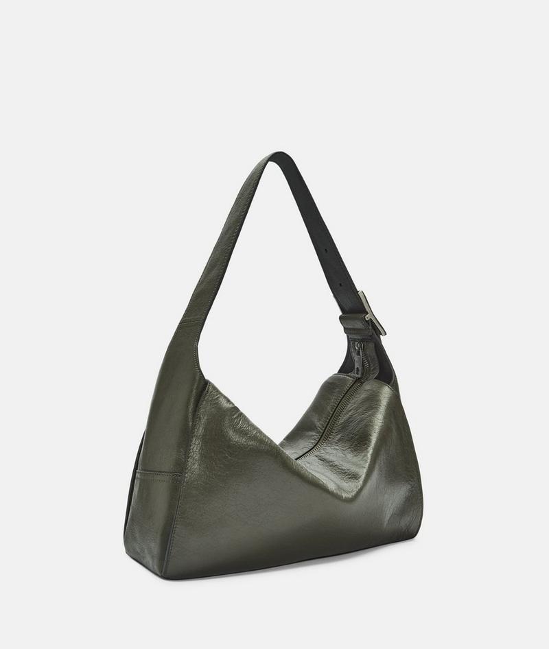 Liebeskind Herren Lou Hobo M - Olivgrün