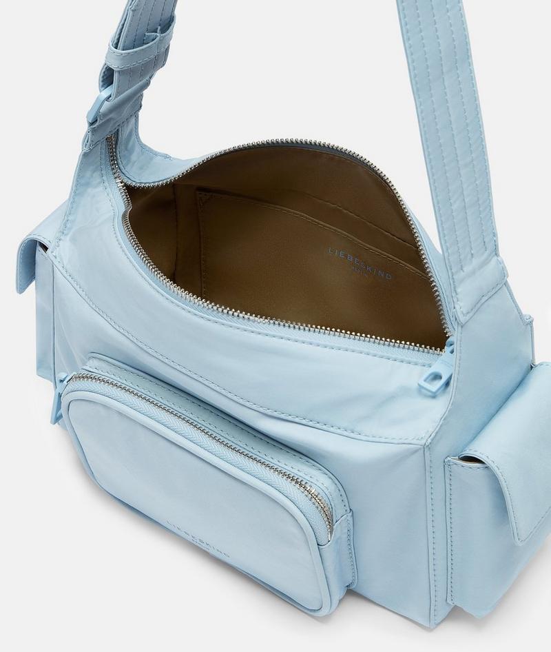 Liebeskind Herren Nylon Lila Crossbody S - Hellblau