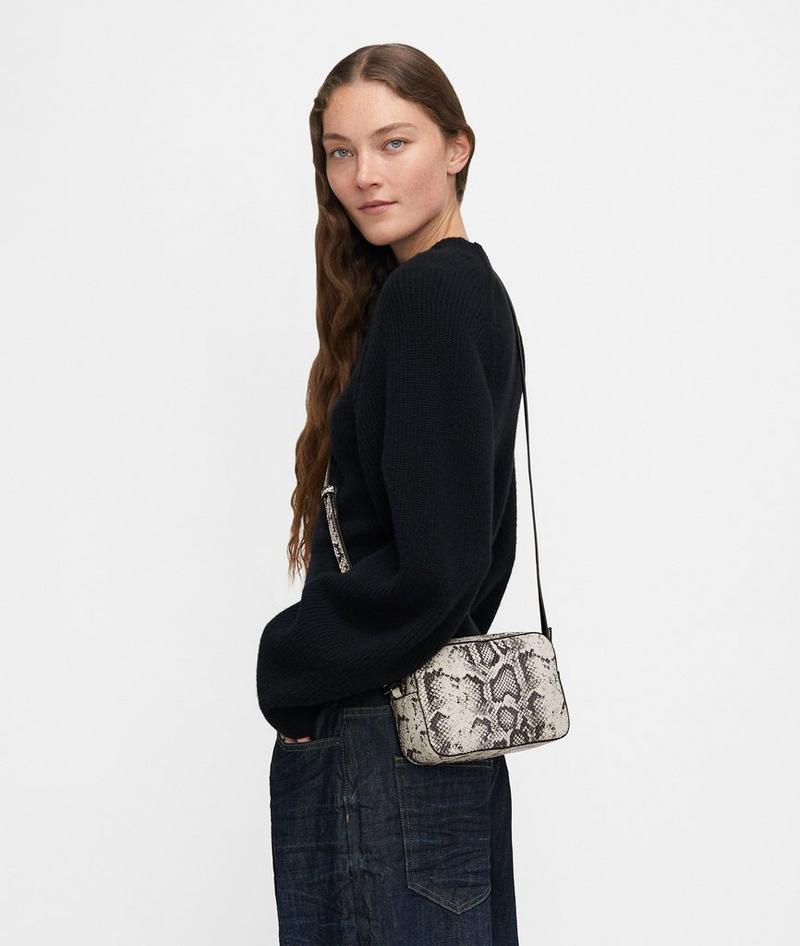 Liebeskind Herren Snake Ella Camera-bag S - Steingrau